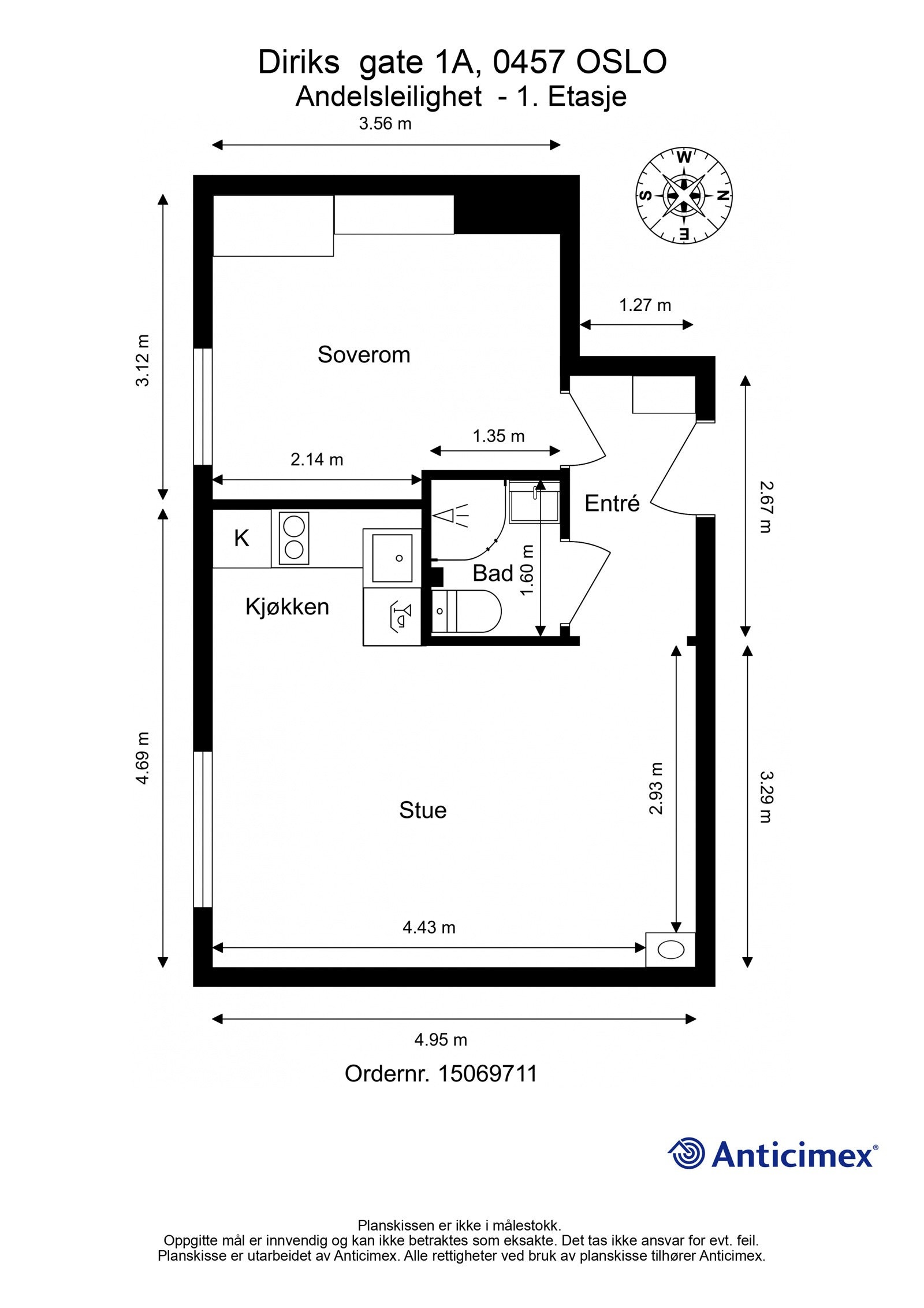 Planskisse. Galleribilde