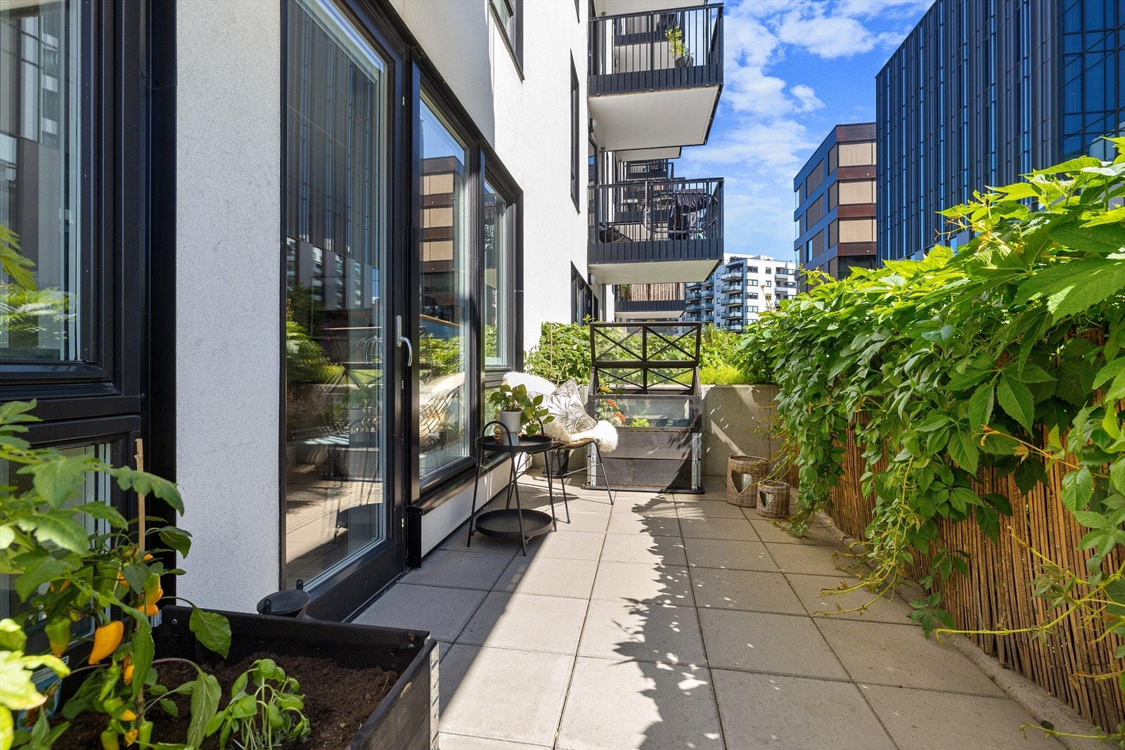 Her kan du nyte morgenkaffen. Galleribilde