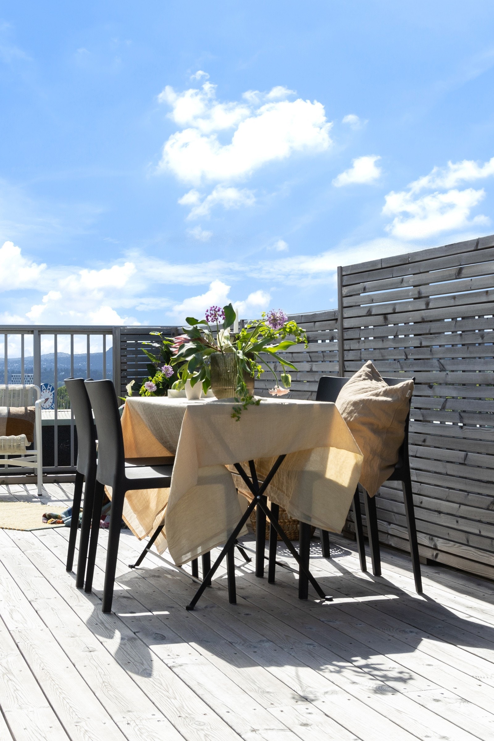 Her har du god plass til både lounge-gruppe, spisebord, grill og øvrig ønsket innredning. Galleribilde