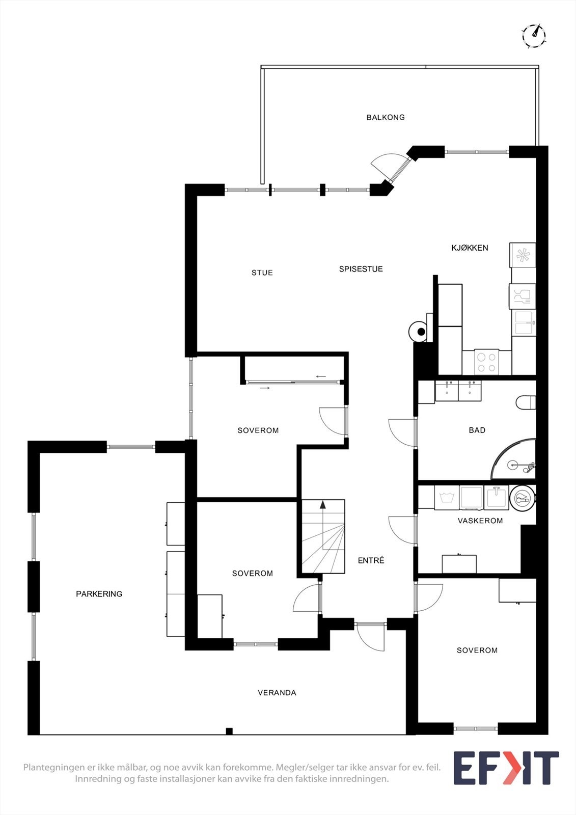 Planskisse 1. etasje Galleribilde