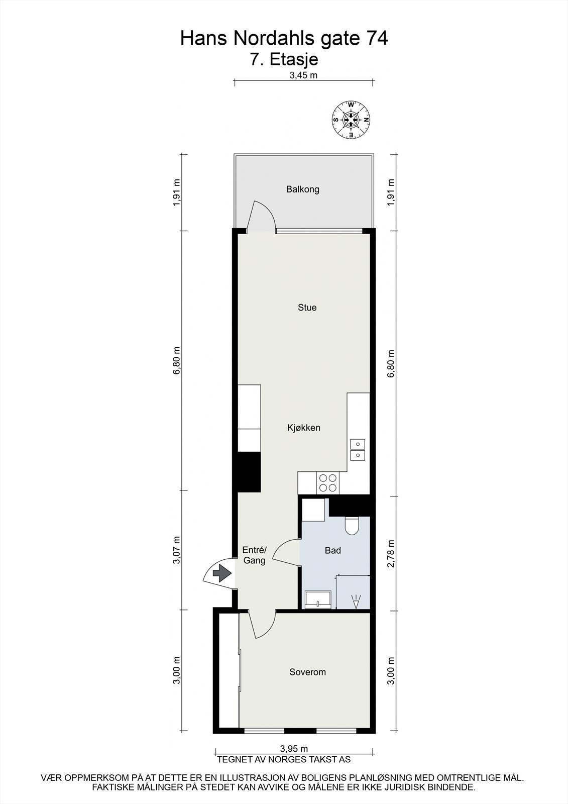 Plantegning 7. etasje. Galleribilde