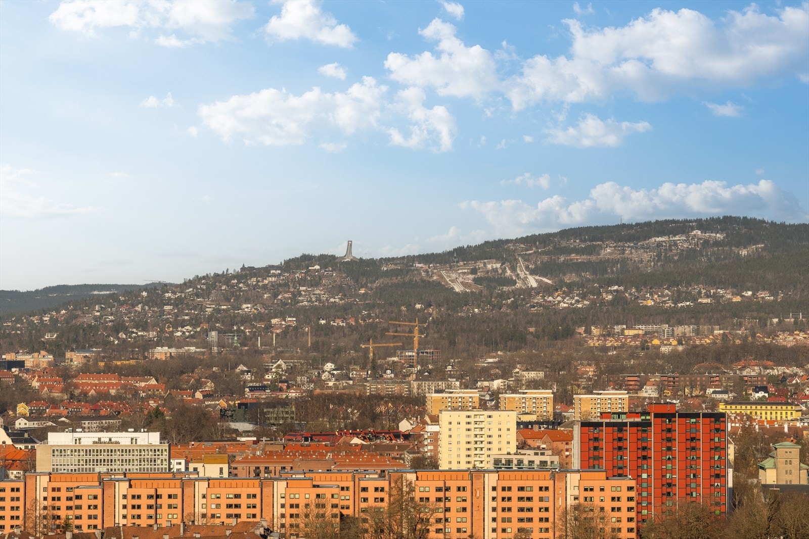 Felles takterrasse med 360 graders panoramautsikt over Oslo. Galleribilde
