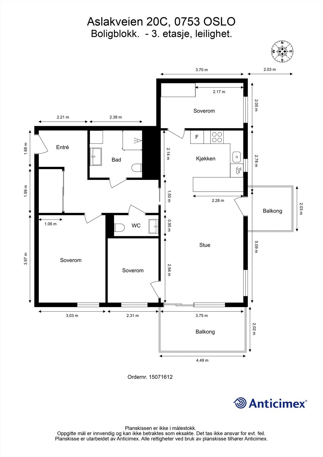 Plantegning Galleribilde