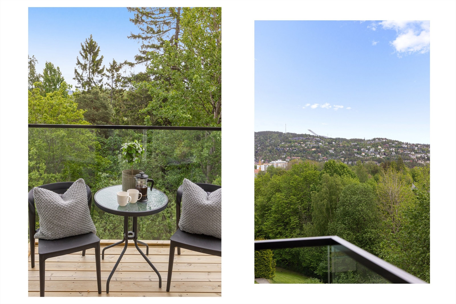 Her nyter du morgenkaffen med utsikt mot Holmenkollen Galleribilde