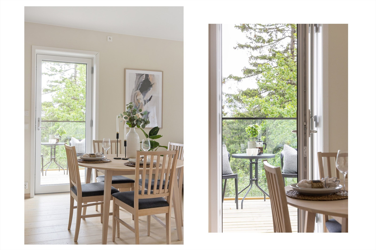 Fra kjøkkenet er det utgang til leilighetens andre balkong. Galleribilde