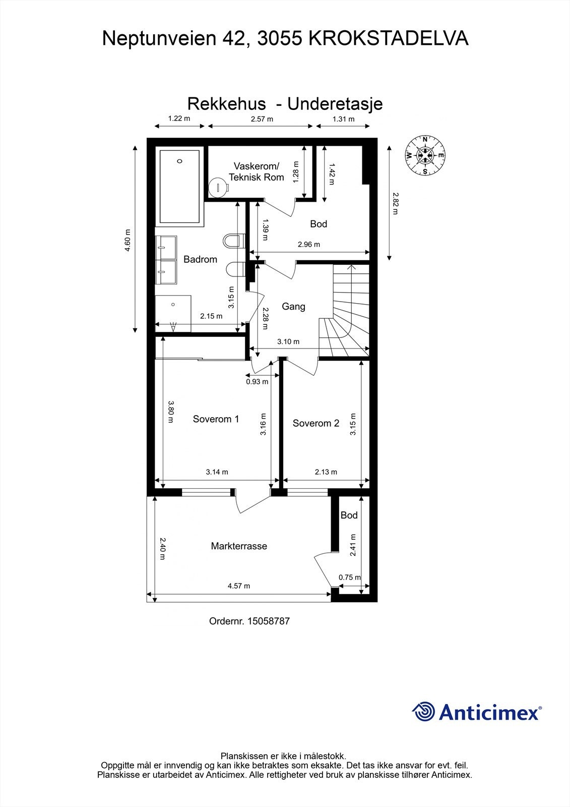 Plantegning underetasje Galleribilde