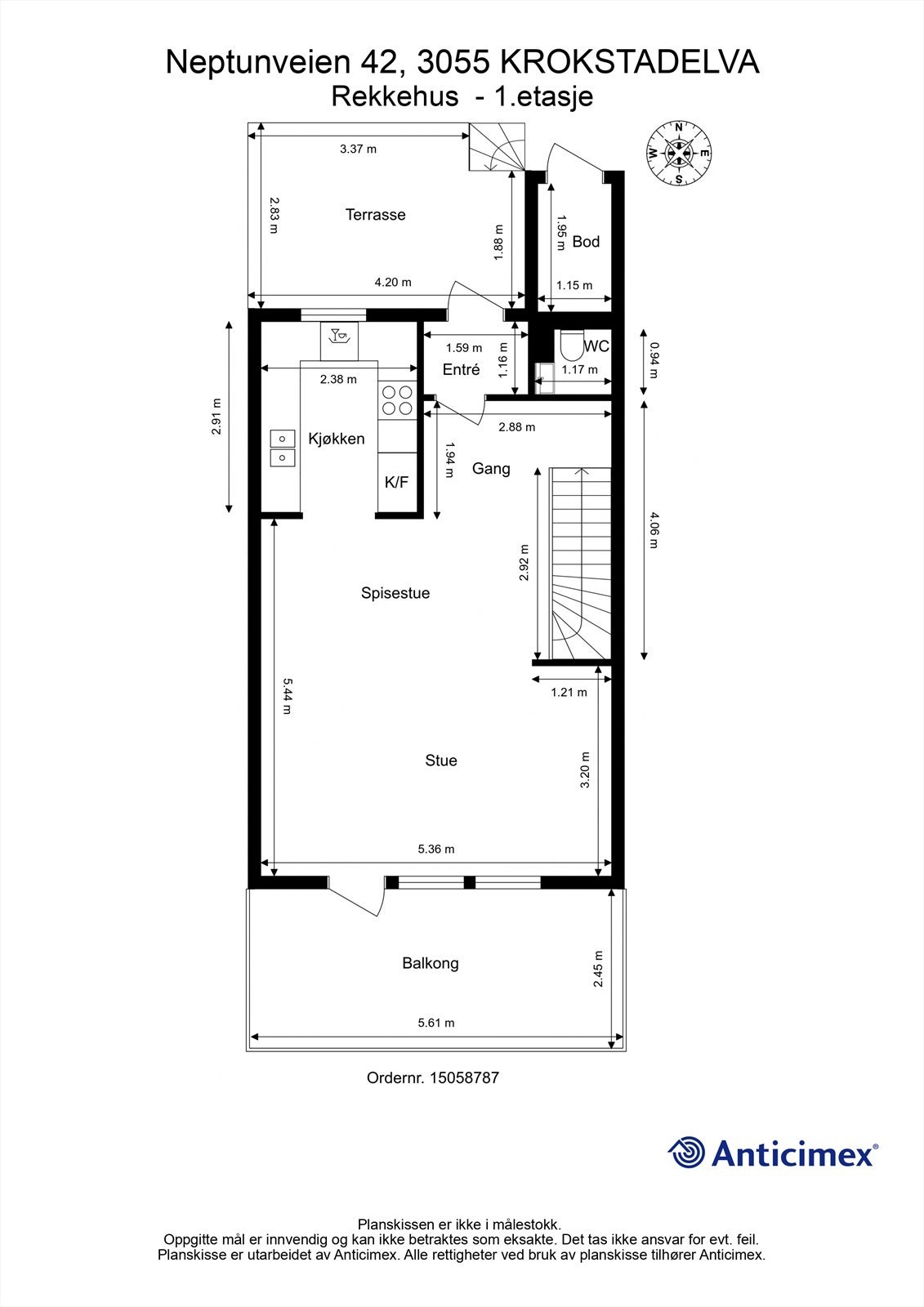 Plantegning 1. etasje Galleribilde