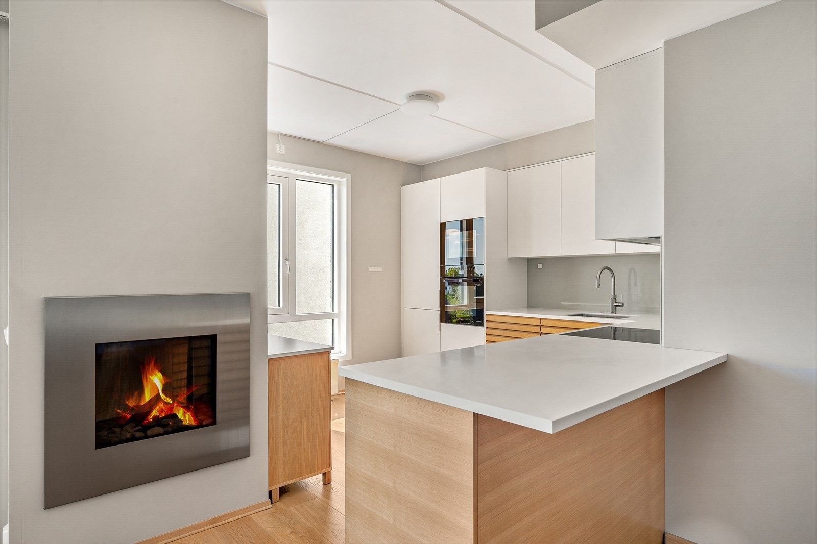 Stilig gasspeis som gir god varme. Galleribilde