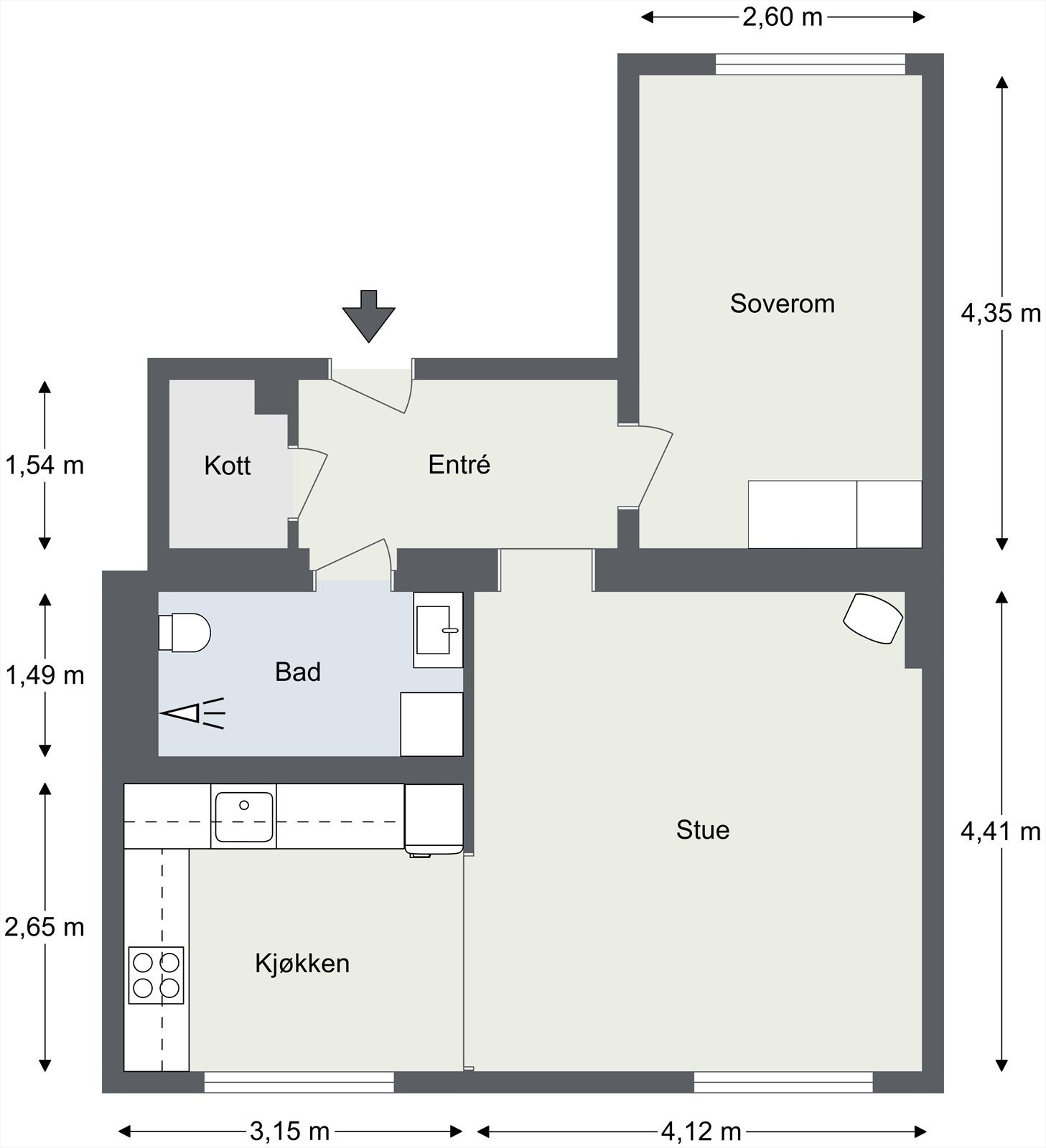 Plantegning. Galleribilde