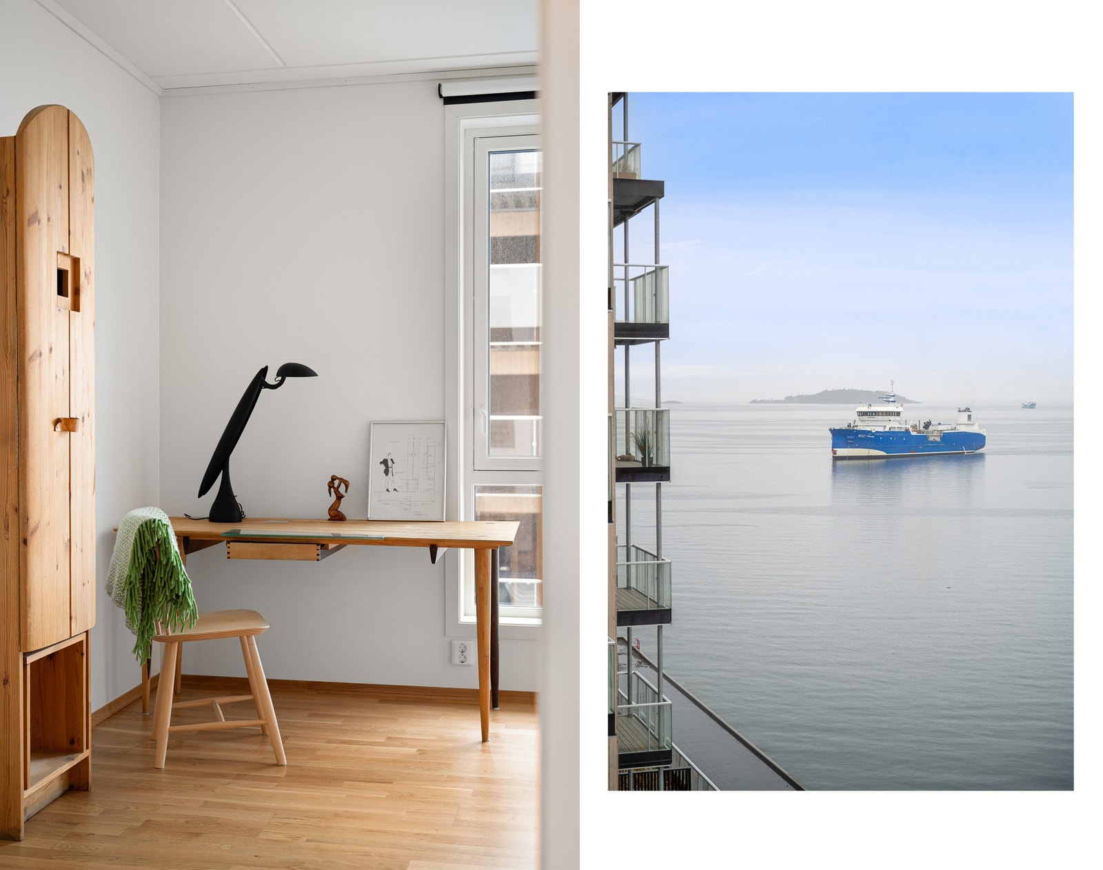 Dette benyttes idag som kontorrom - her også med utsikt fra arbeidsplassen Galleribilde