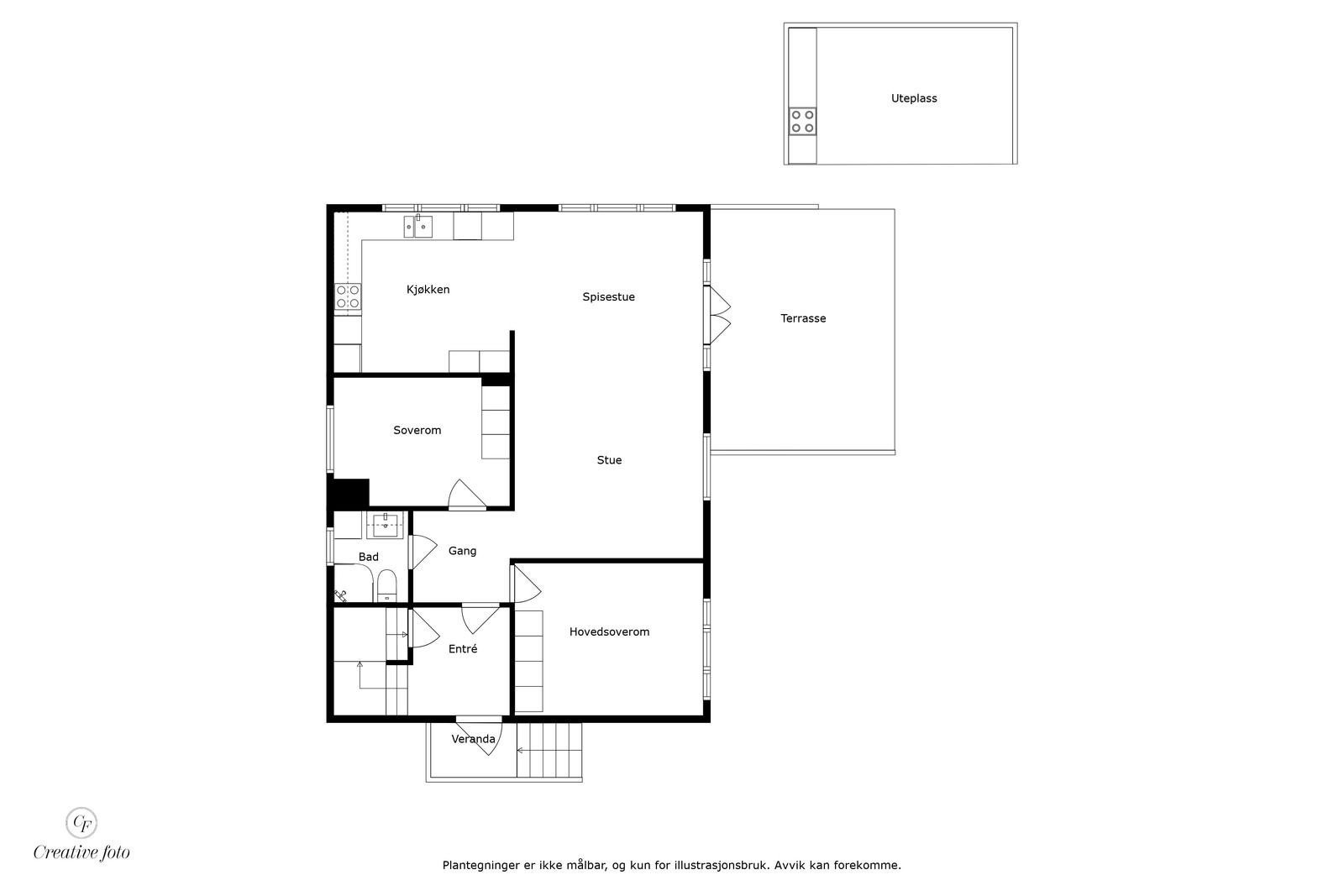 Plantegning - 1. etg. Galleribilde