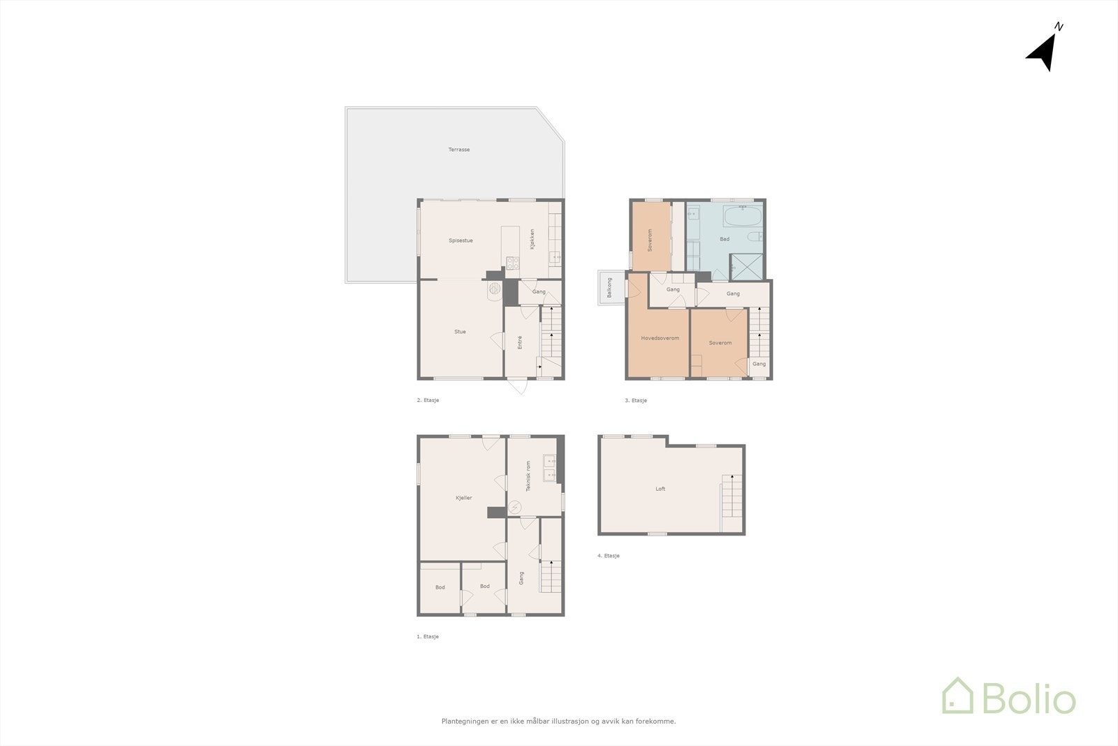 Plantegning Galleribilde