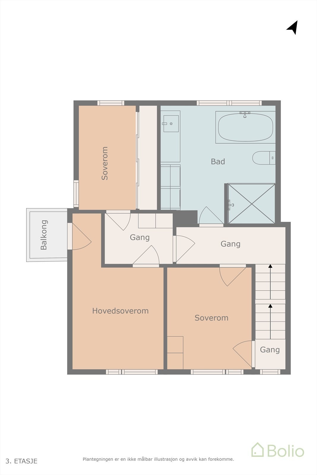 Plantegning 2. etasje. Galleribilde