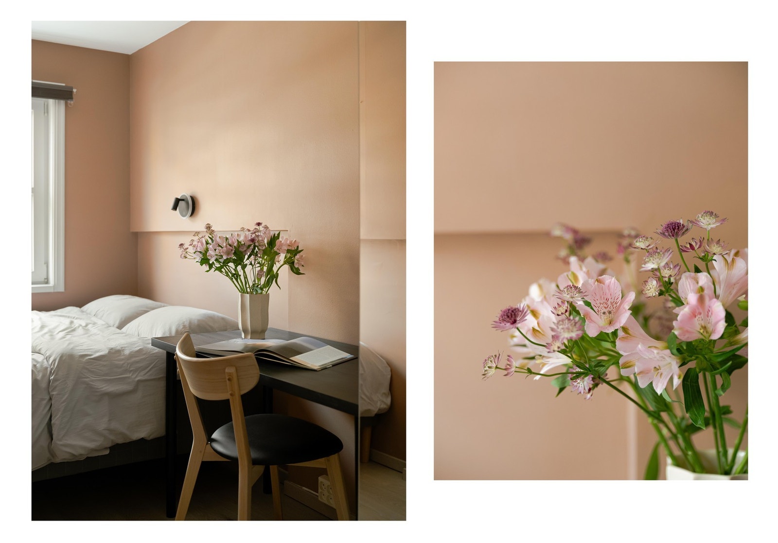 Det er mange fine farger i denne leiligheten, og det gir den et helt eget særpreg. Galleribilde