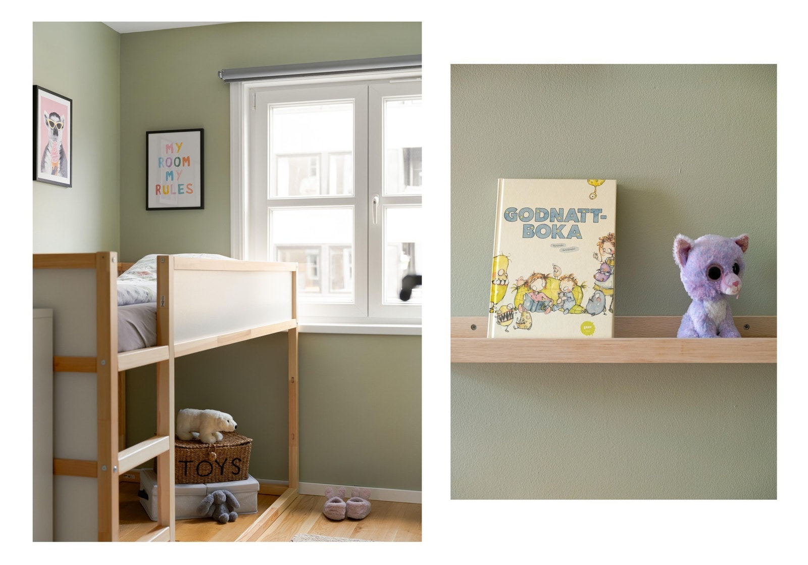 Barnerommene egner seg bra til akkurat dette, eller hjemmekontor. Galleribilde