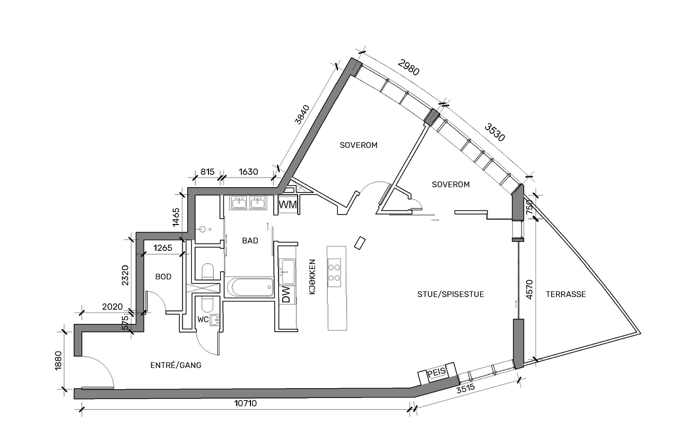 Plantegning Galleribilde