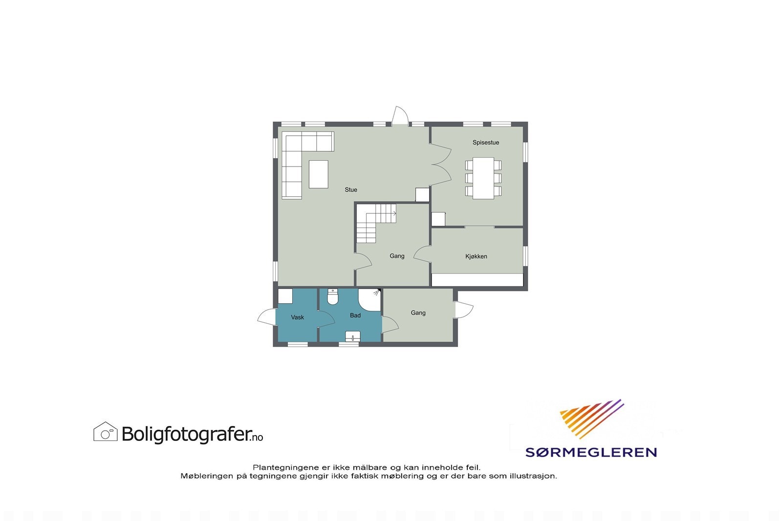 Plantegning 1 etg Galleribilde