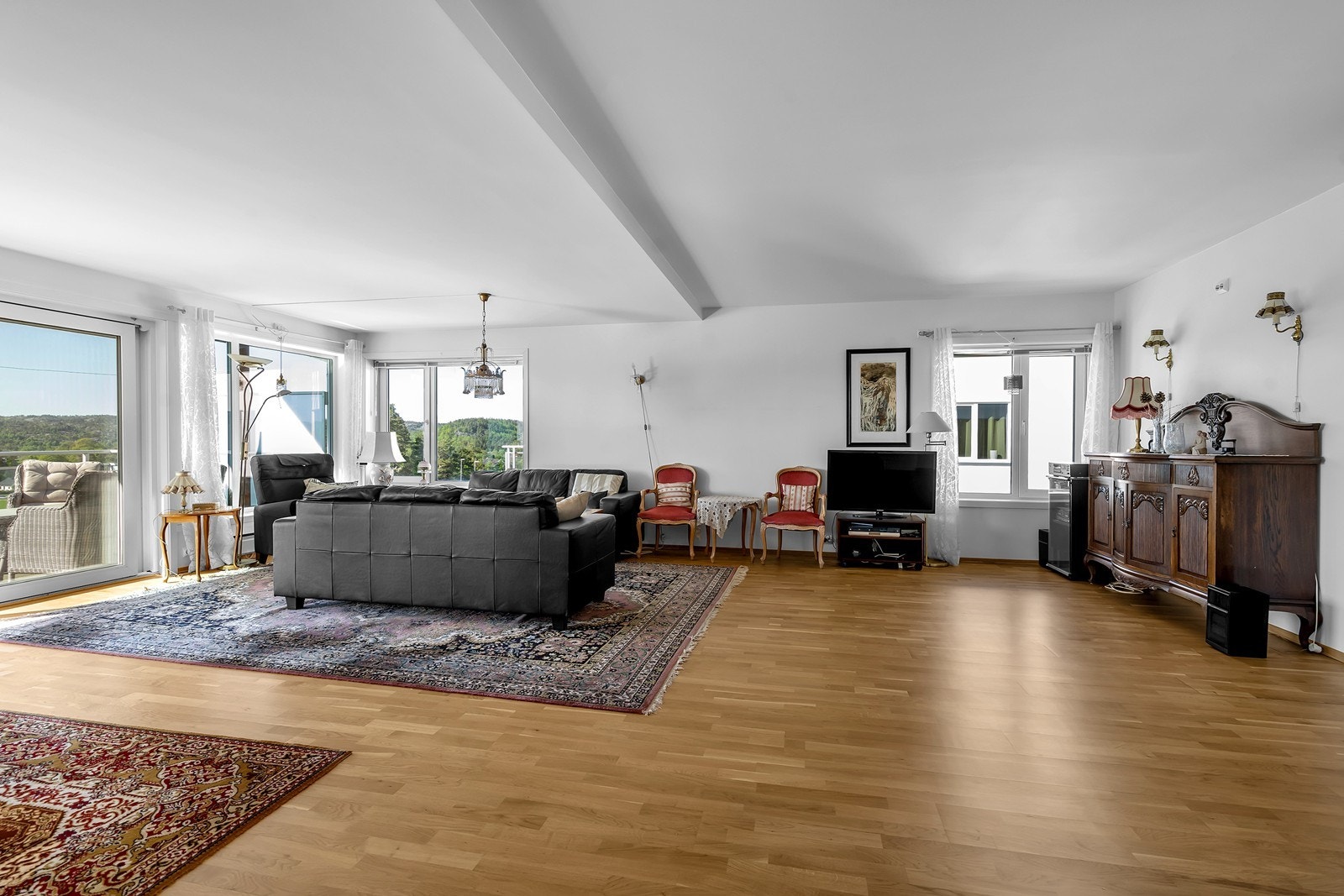 Del av stue er tegnet inn som soverom 3 på originale tegninger - mulighet for å sette opp lettvegg om ønskelig. Galleribilde