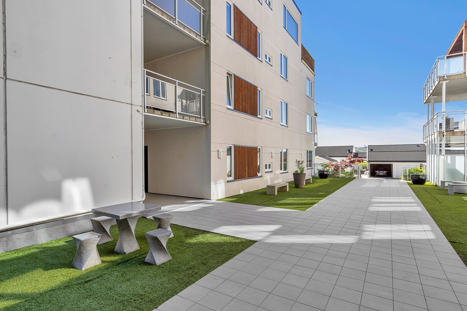 Pent opparbeidede fellesareal. Galleribilde