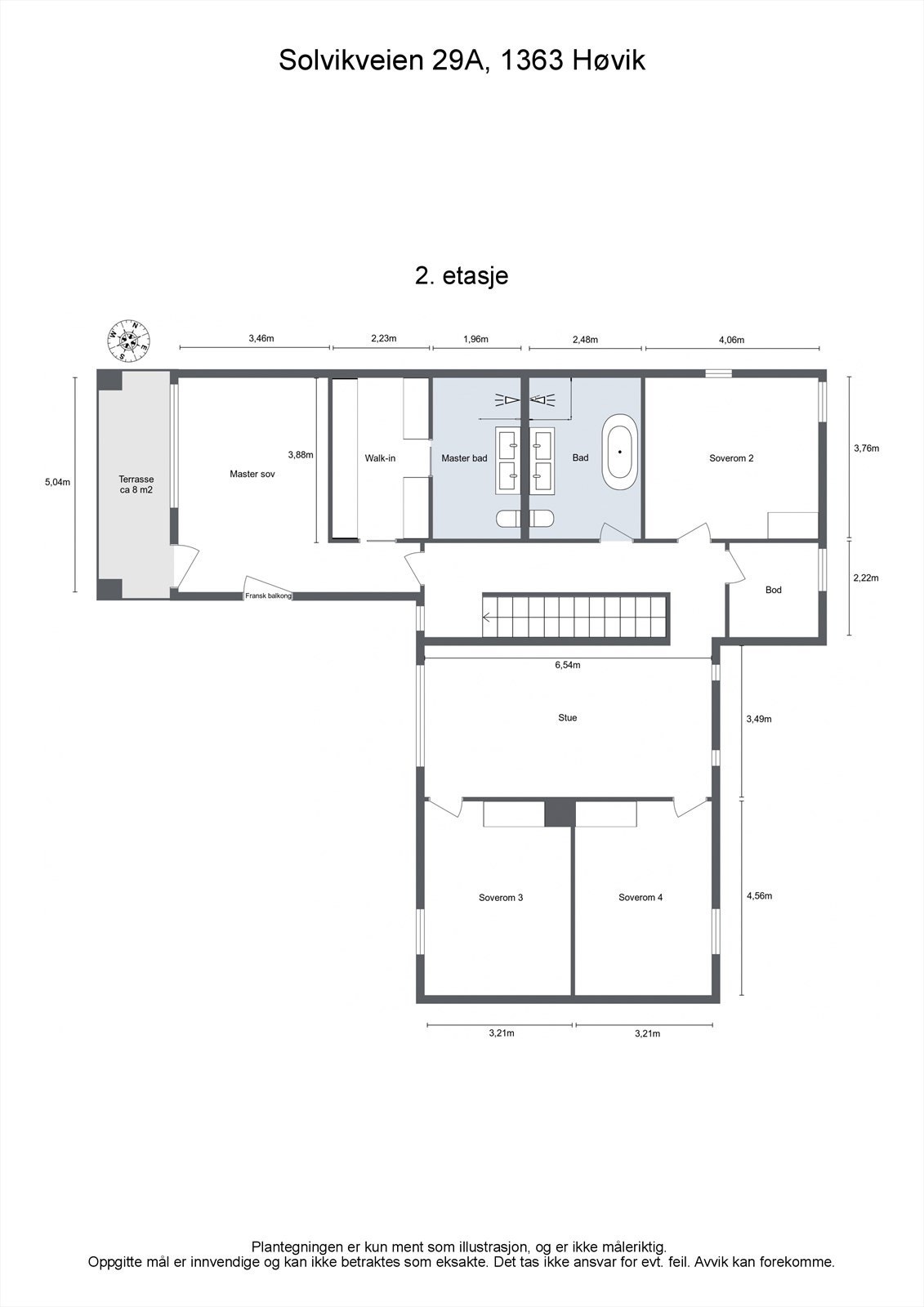 Plantegning 2.etg. Galleribilde