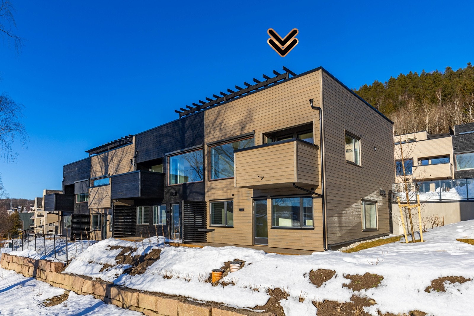 Boligen markert. Galleribilde