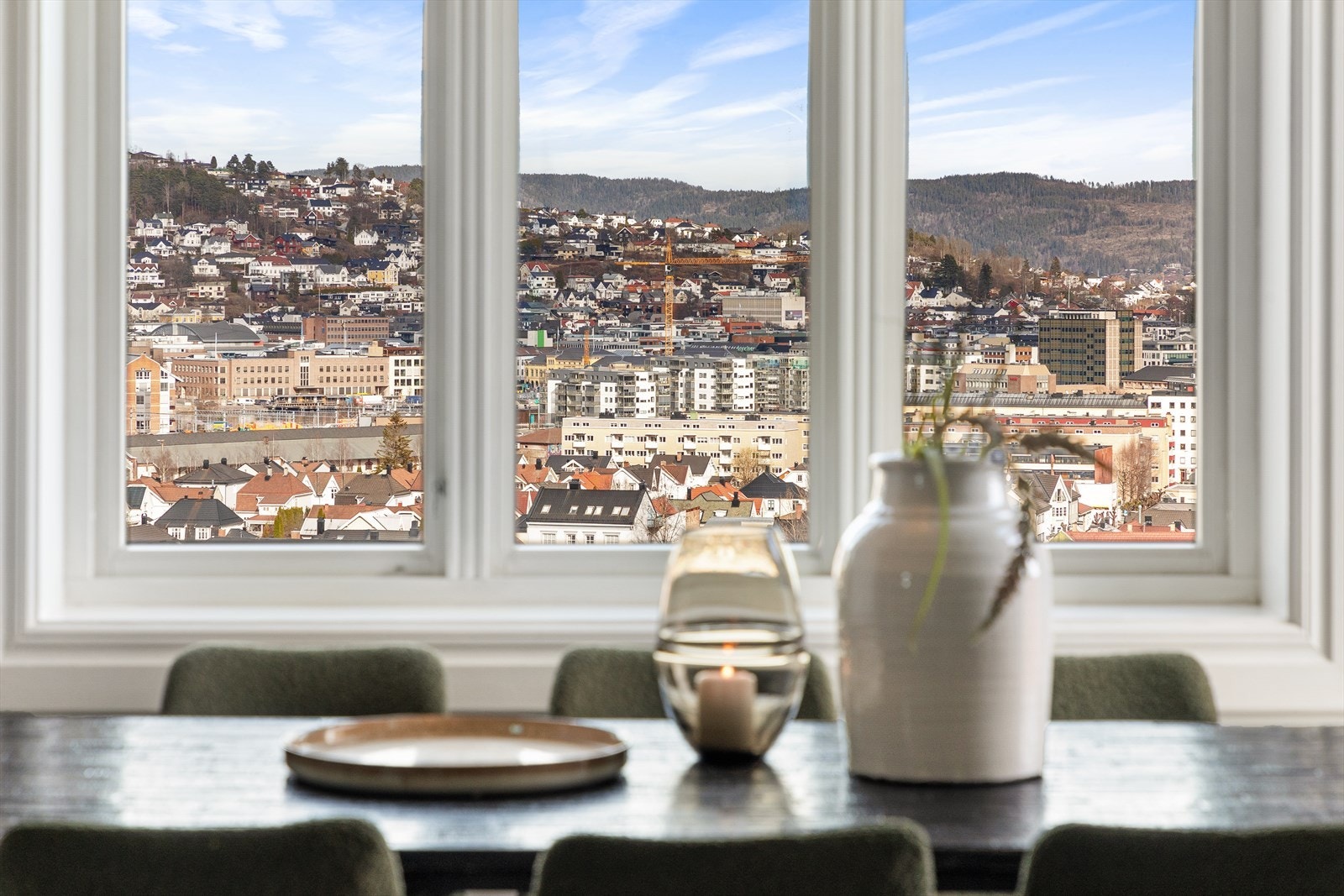 Det er også flott utsikt fra spiseplassen Galleribilde