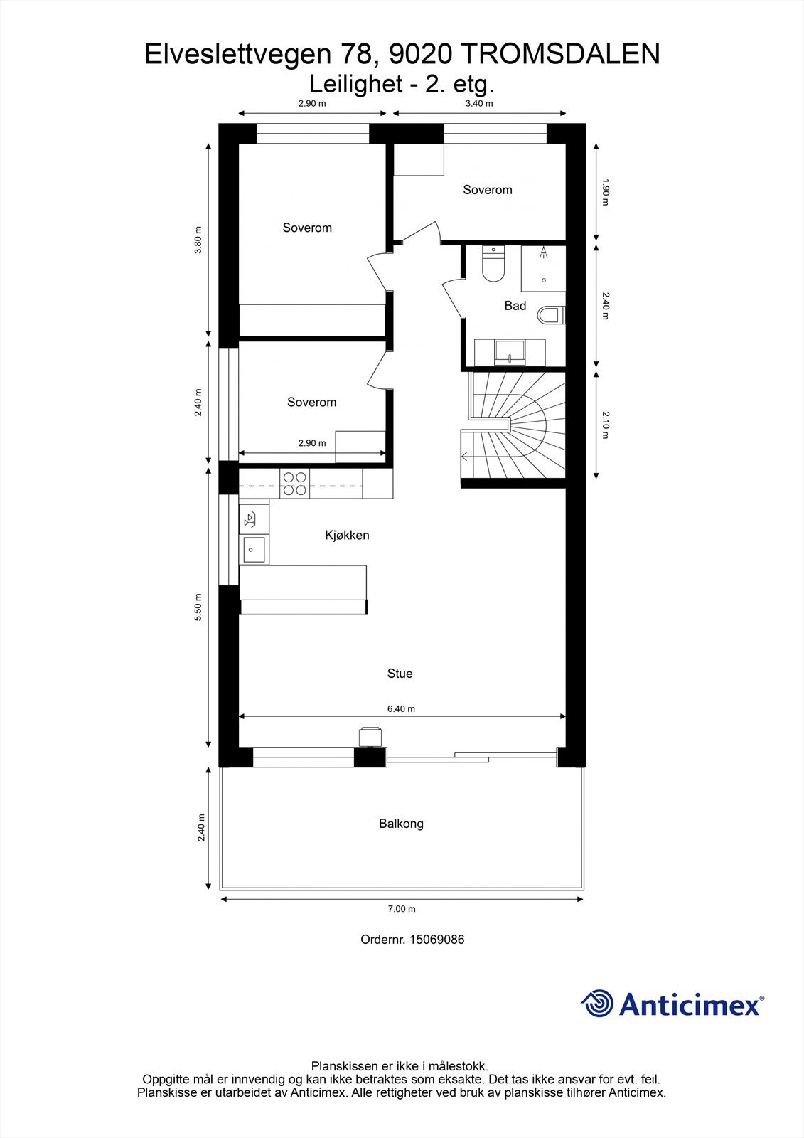 Planillustrasjon 2. etasje. Galleribilde
