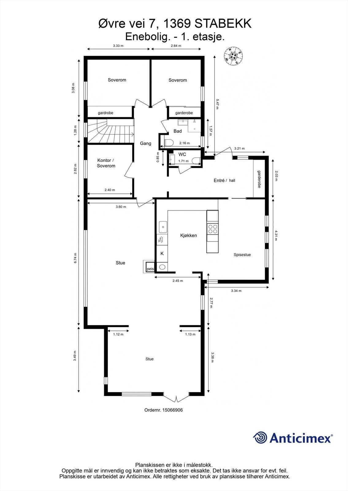 Plantegning Galleribilde