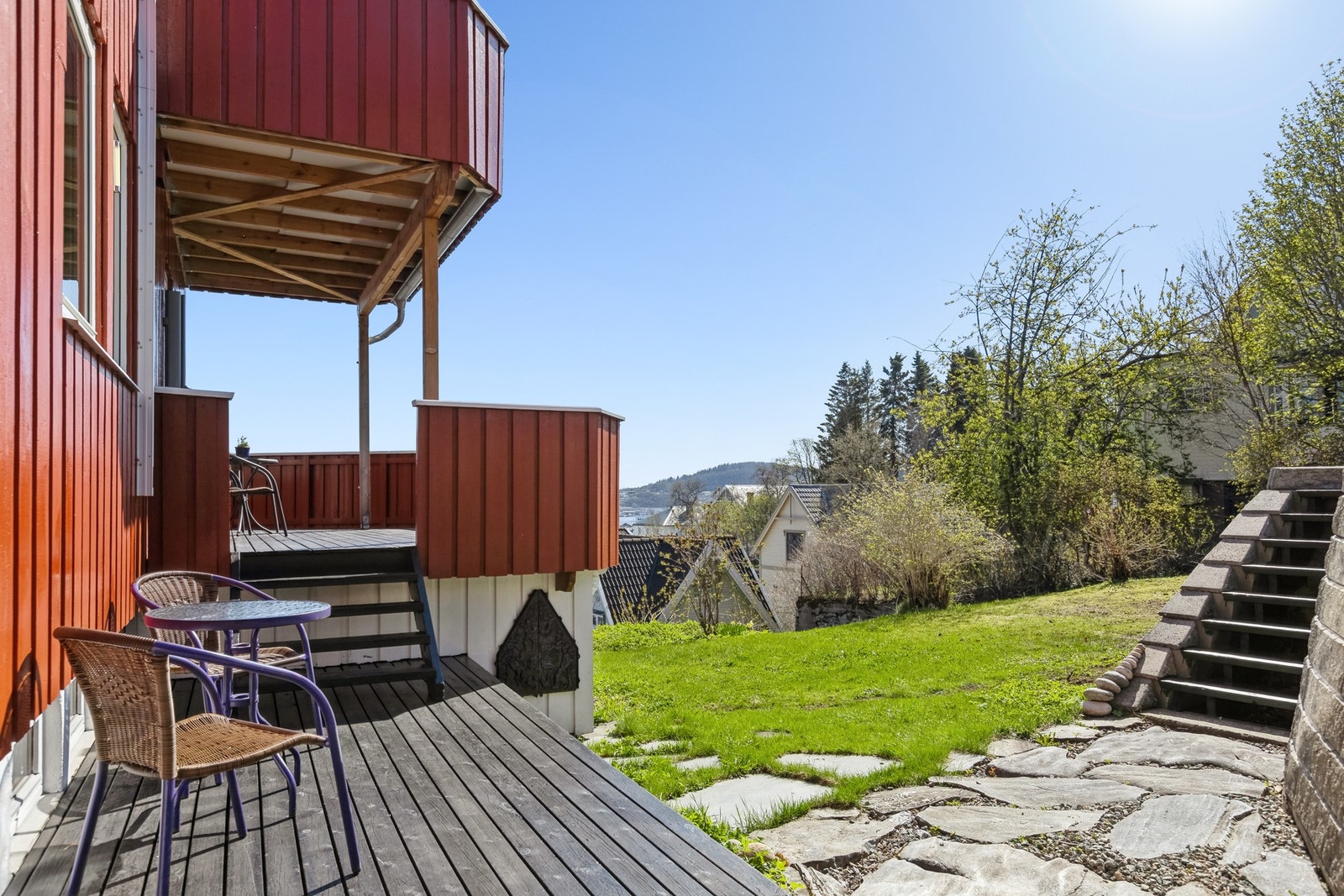 Pent opparbeidet uteområde. Galleribilde