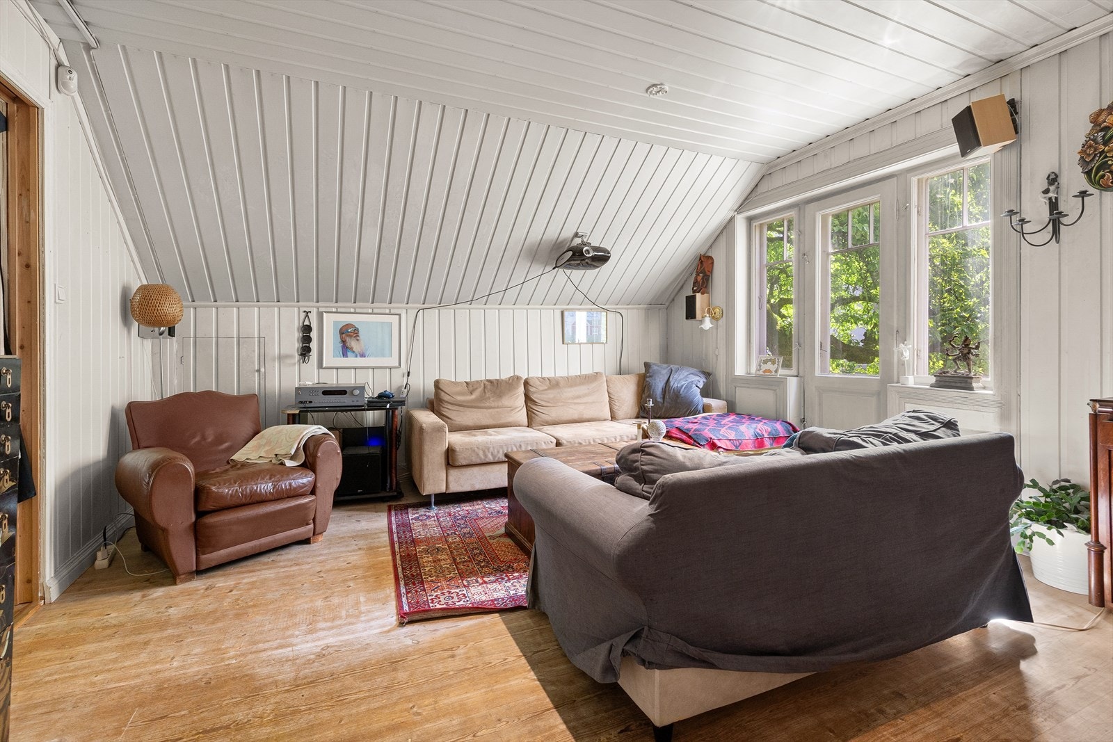 Stue med utgang til balkong Galleribilde