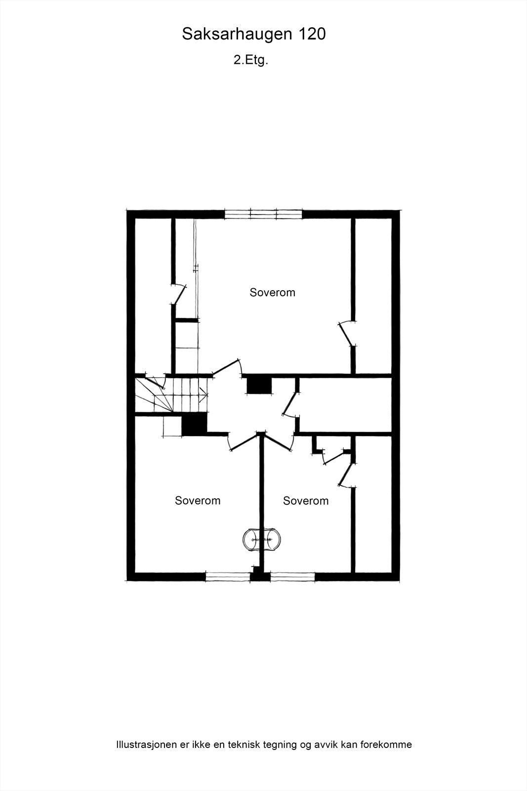 Planløsning 2. etasje Galleribilde