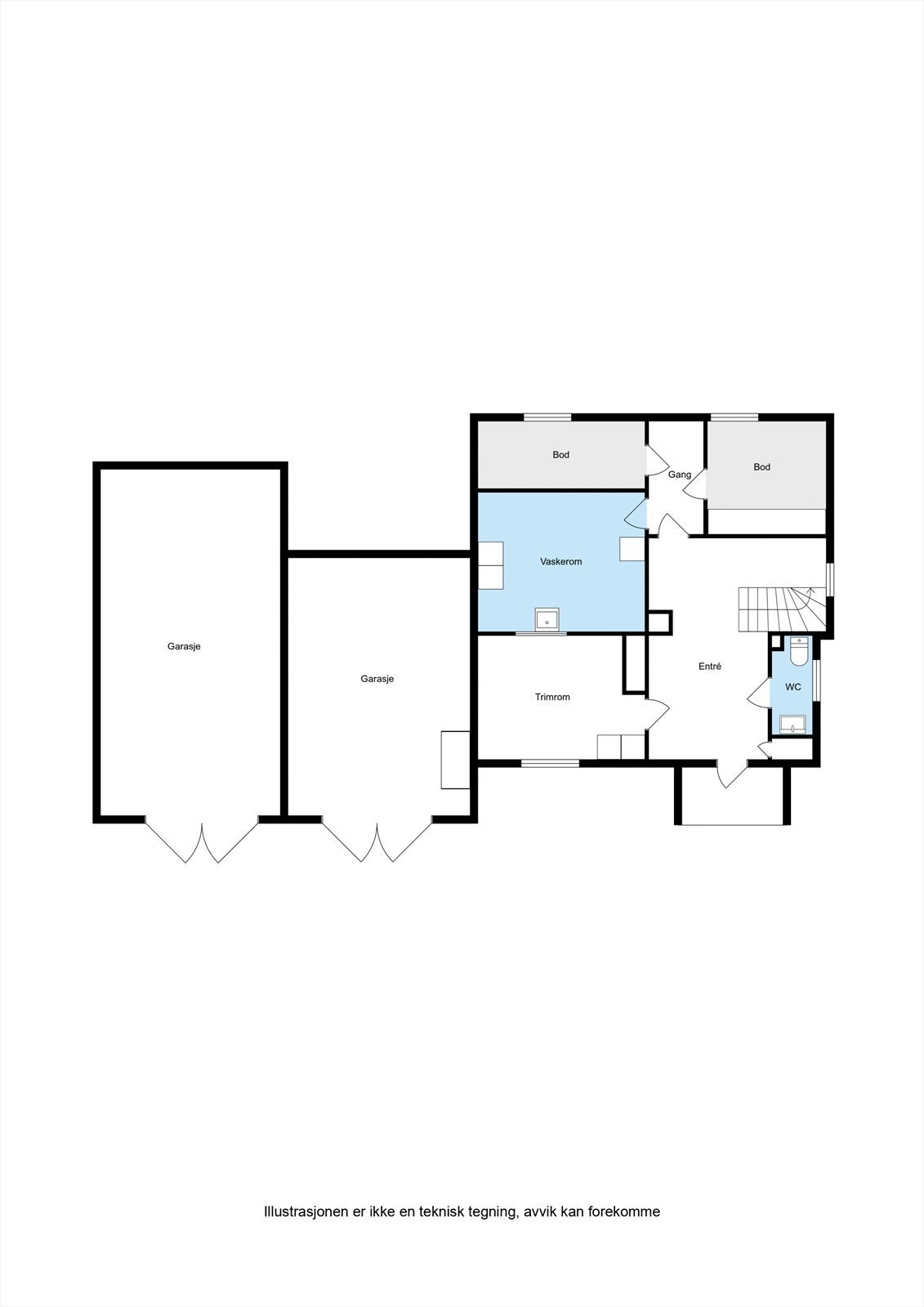 Plantegning 1 etasje Galleribilde