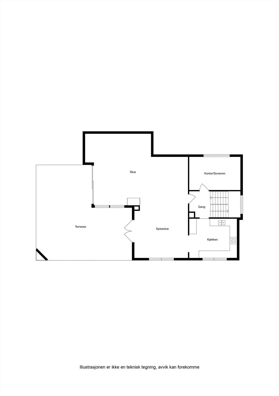 Plantegning 2. etasje Galleribilde