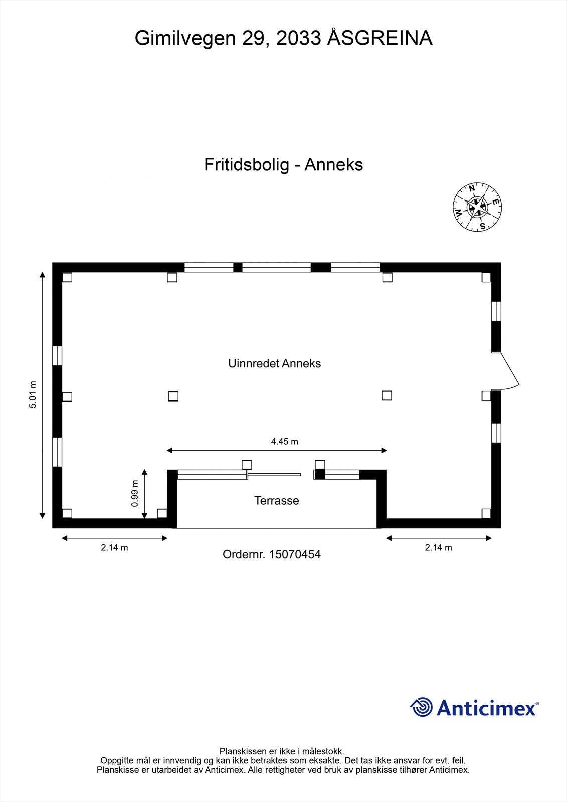 Plantegning anneks Galleribilde