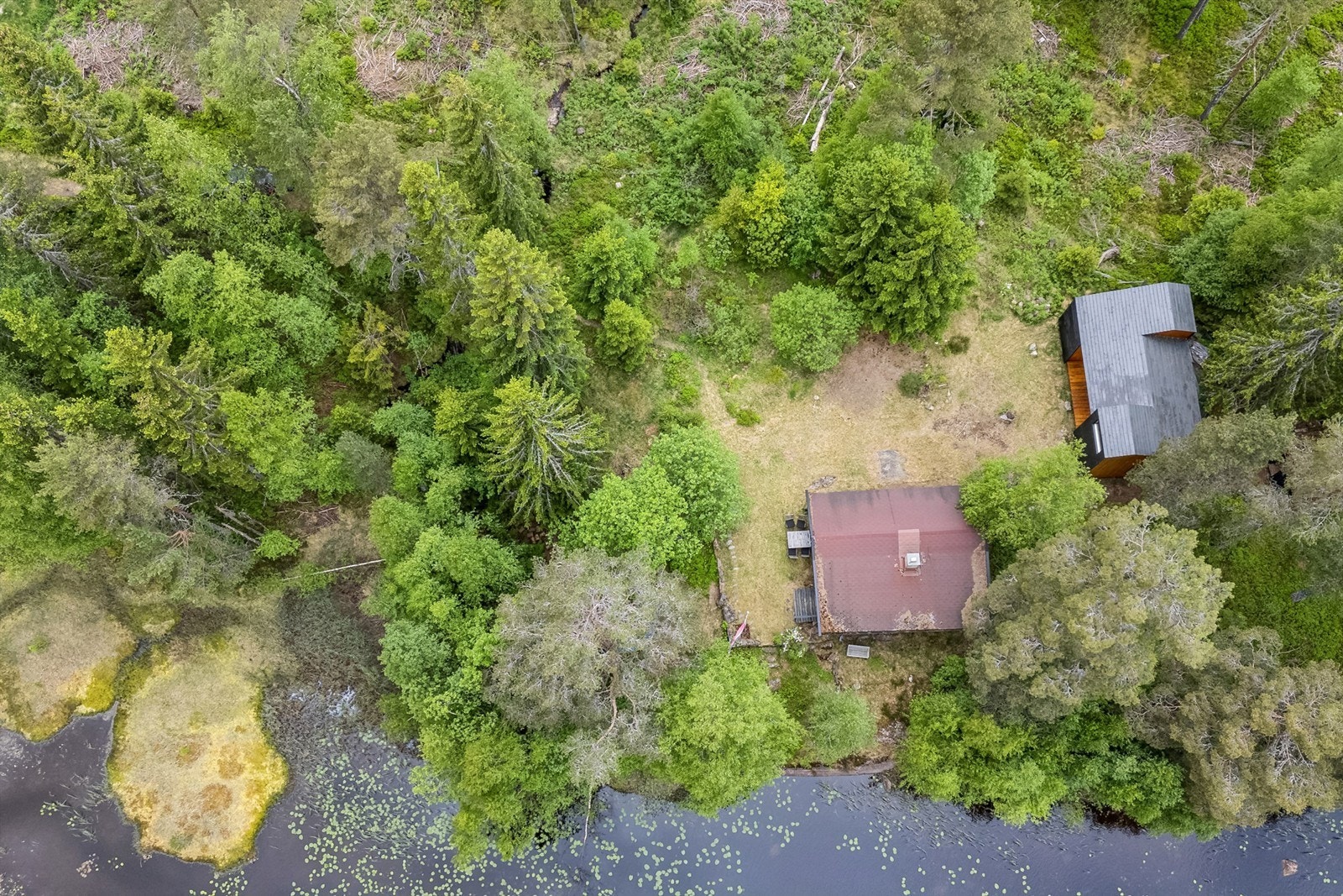 Idyllisk beliggenhet rett ved dammen Galleribilde