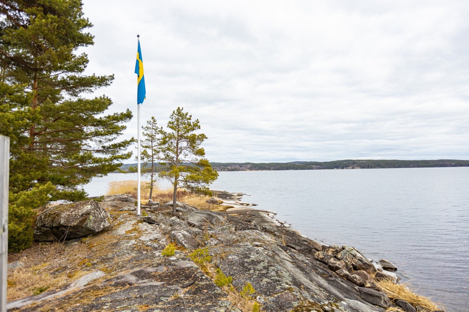Vy Nyare fritidhuset på ön Galleribilde