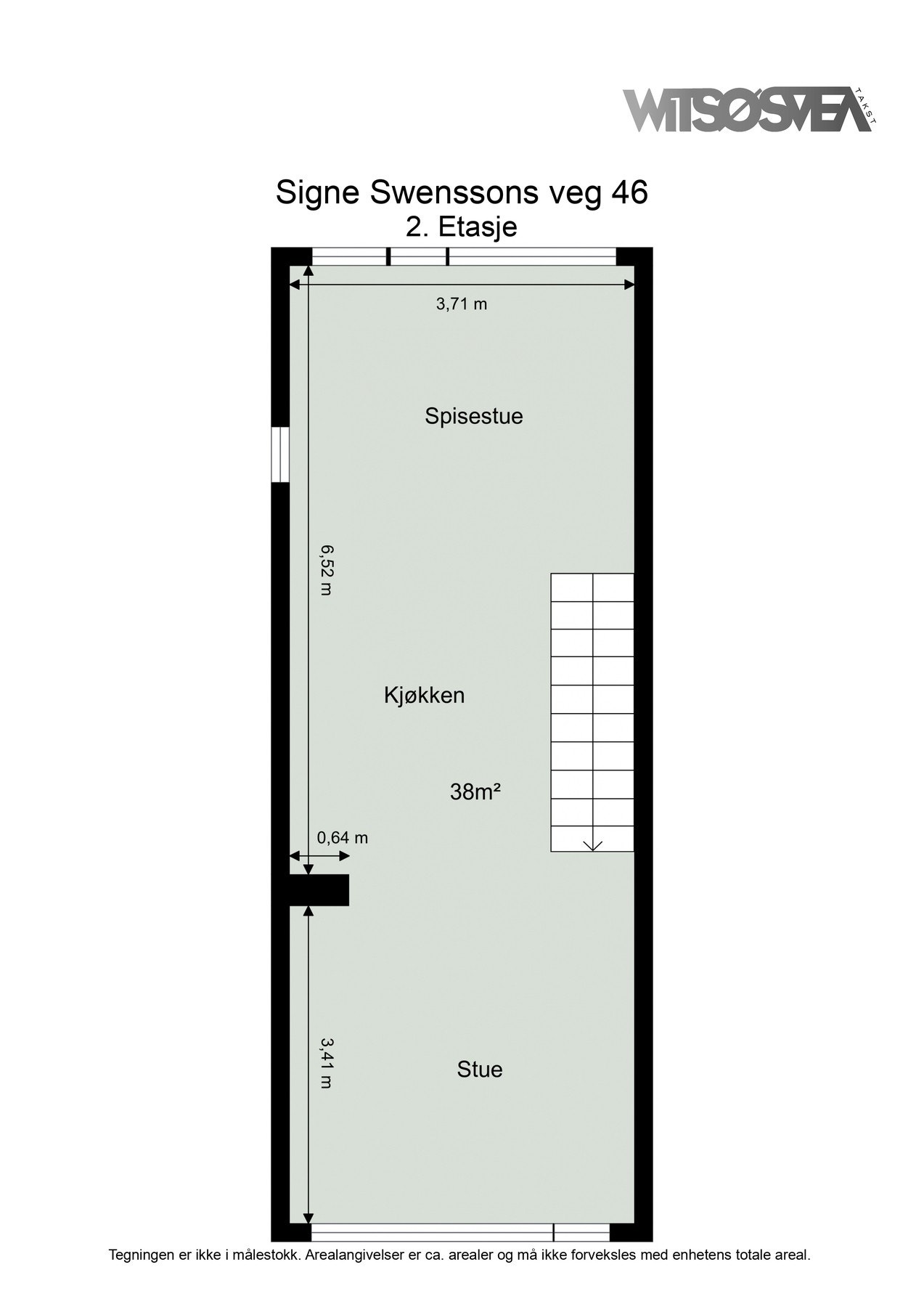 Stor og åpen løsning med herlig gjennomlys. Galleribilde