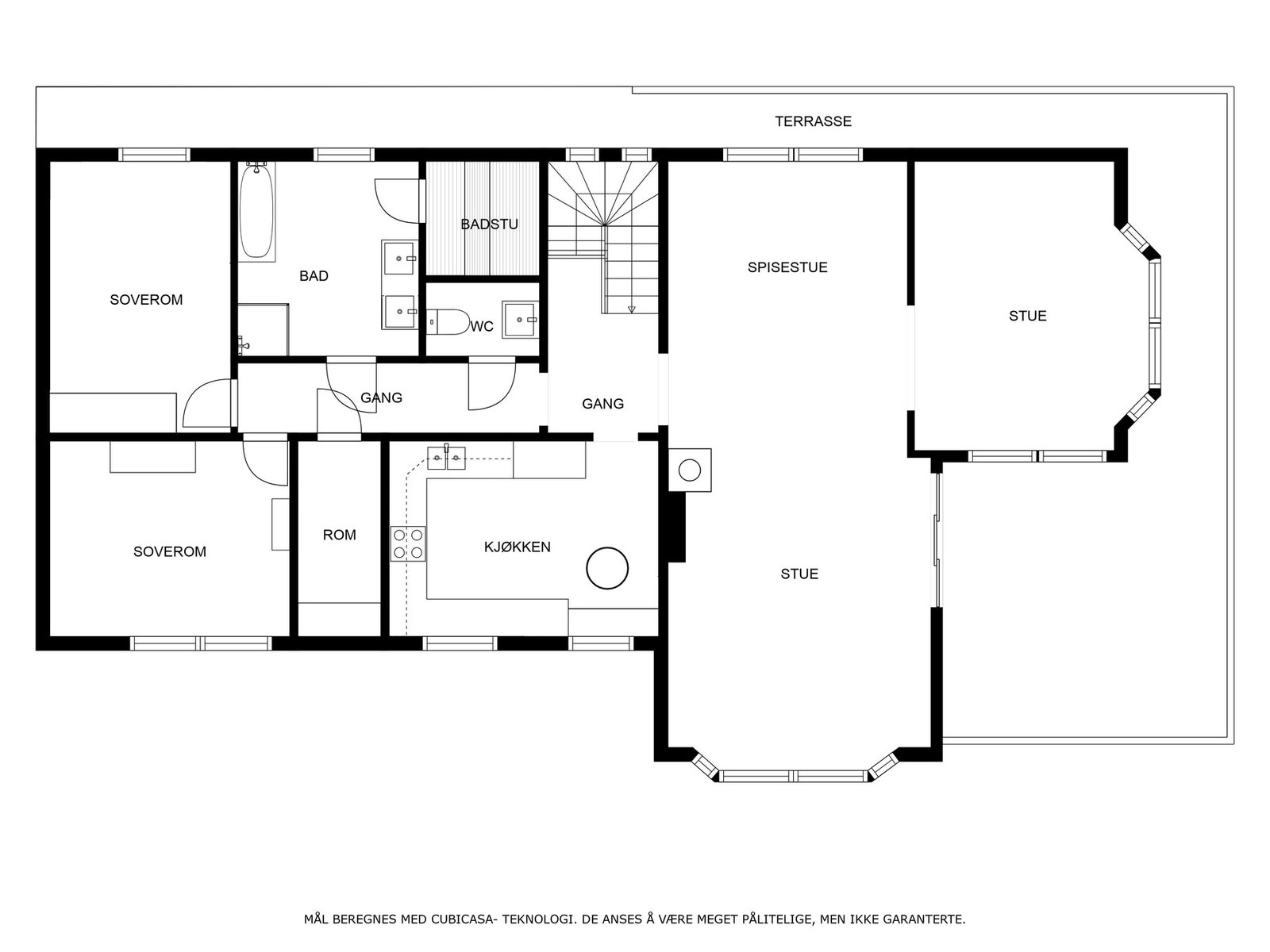 Plantegning 1. etasje. Galleribilde