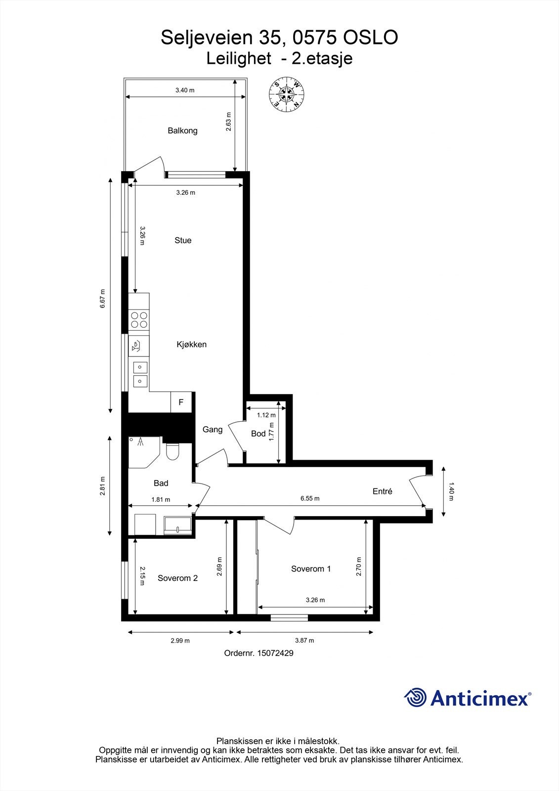 Plantegning Galleribilde