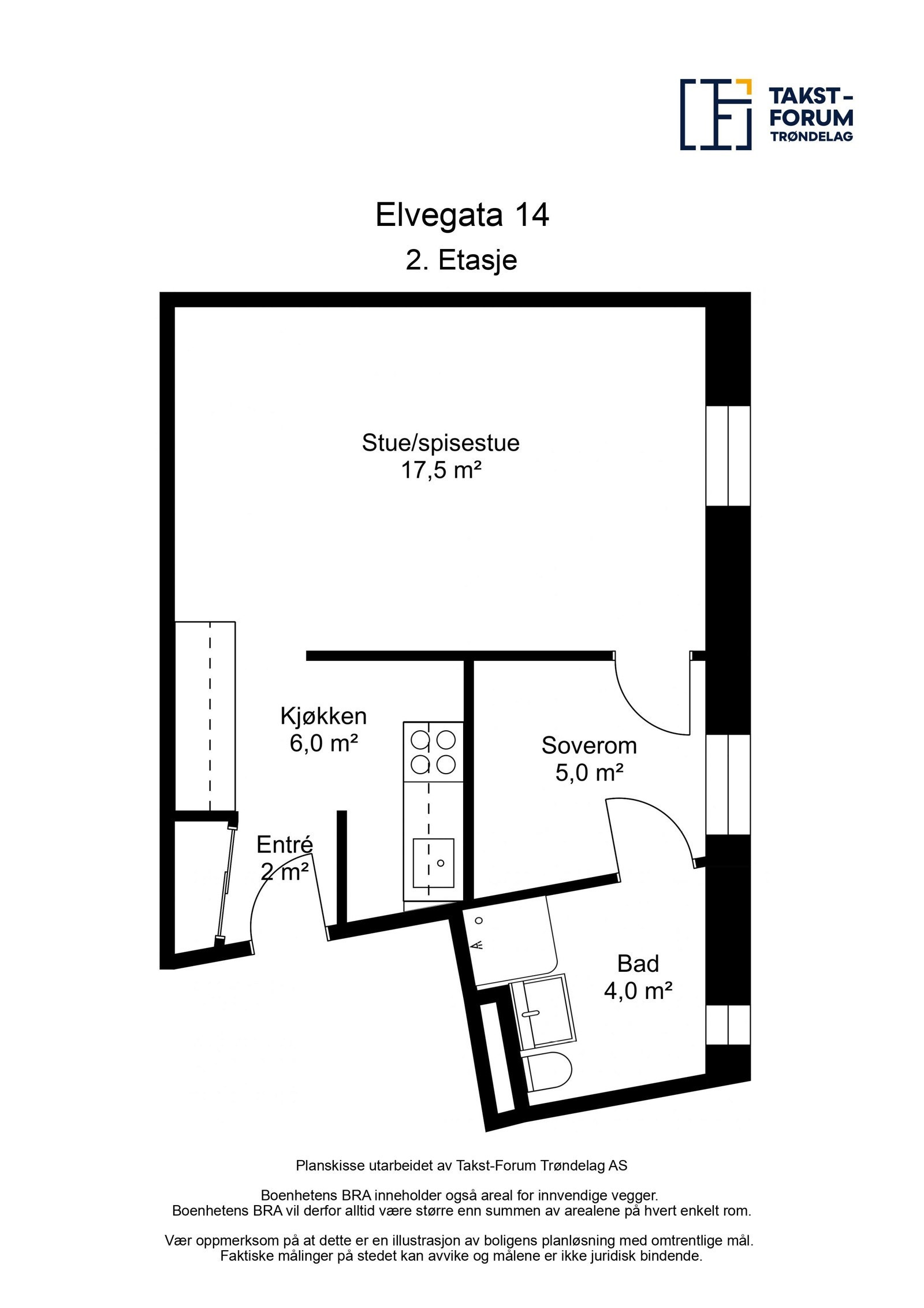 Plantegning 2. etasje Galleribilde