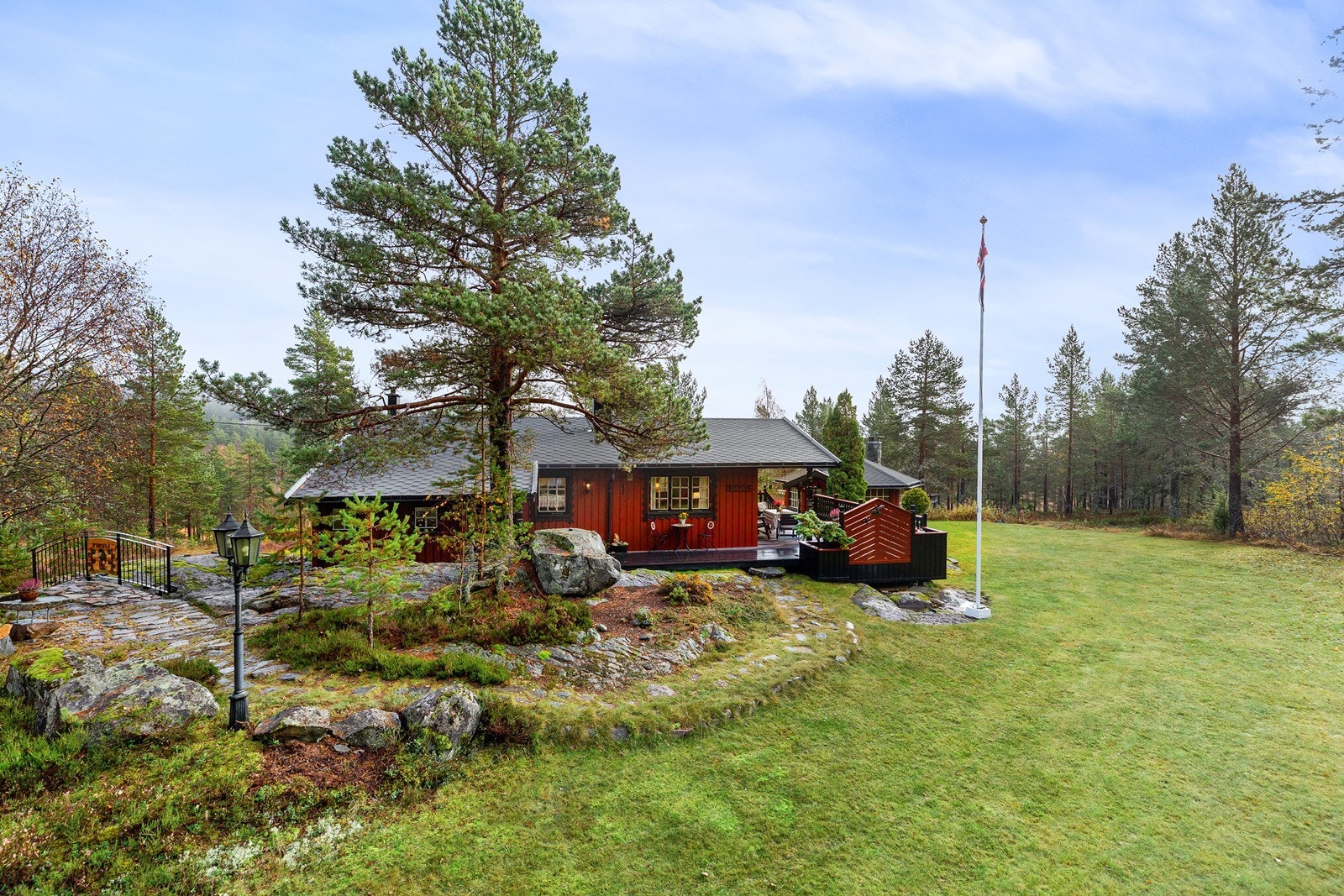 Pent opparbeidet uteområde Galleribilde
