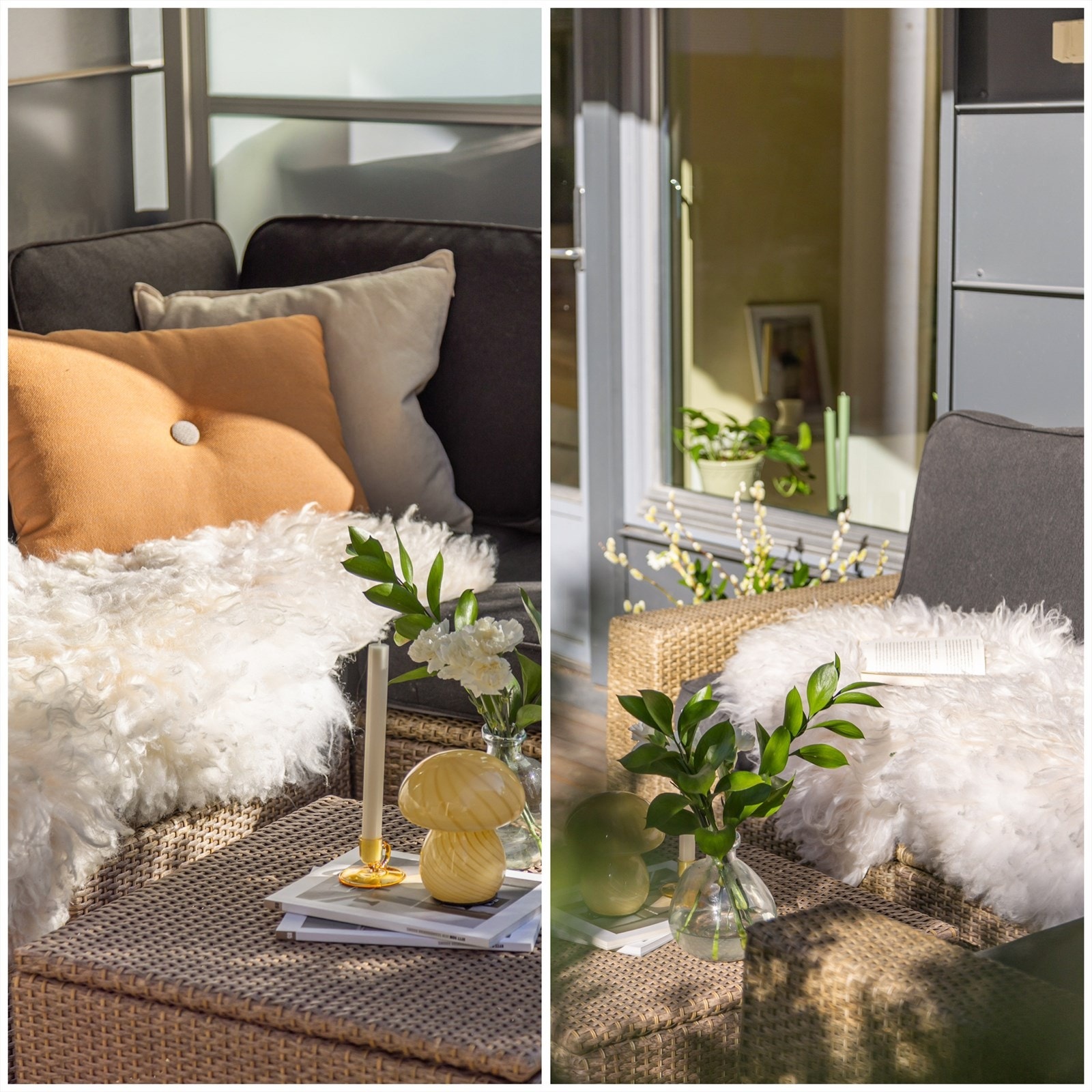 Hyggelig uteplass på ca. 10 kvm som blir en forlengelse av leiligheten. Galleribilde