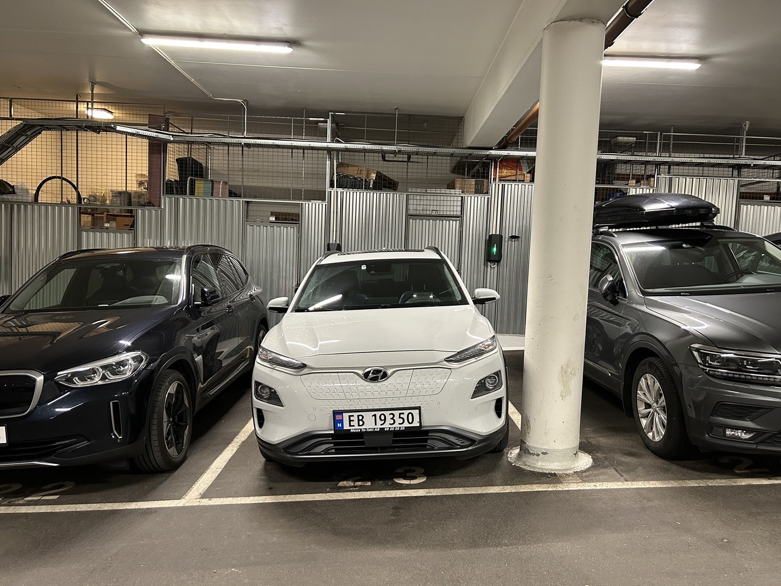 Garasjeanlegget er tilknyttet vekter-ordning og har vaktmester Galleribilde