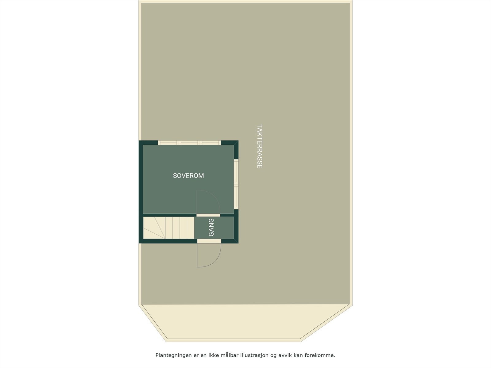 Plantegning - Toppetasje. Galleribilde