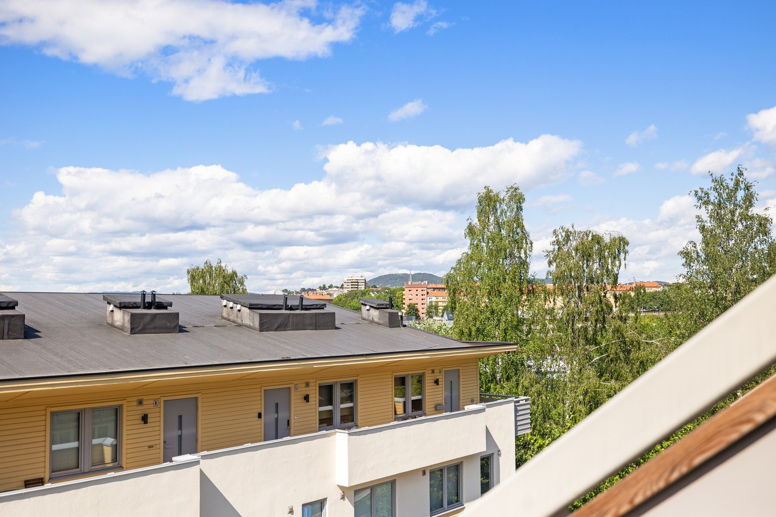 Fint utsyn fra balkongen. Galleribilde