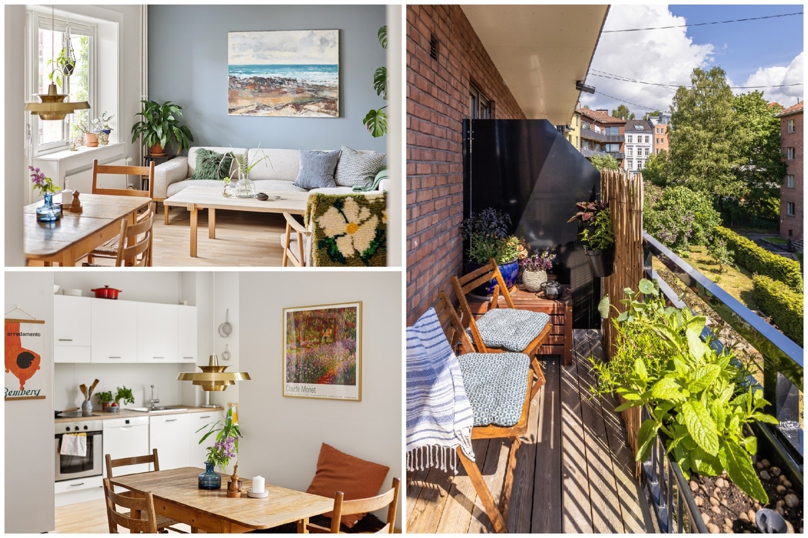 Tiltalende og lys 3-roms endeleilighet med to balkonger med gode solforhold og sentral, men skjermet beliggenhet. Galleribilde