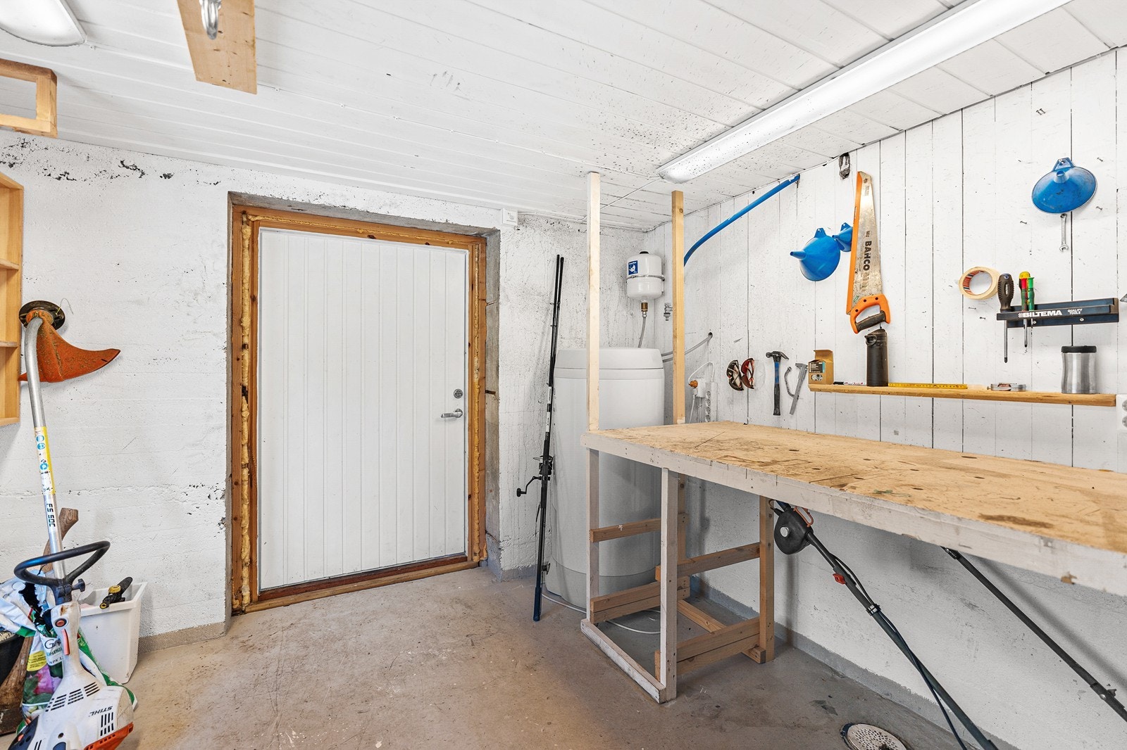Det ene rommet er i dag brukt som verksted. Galleribilde