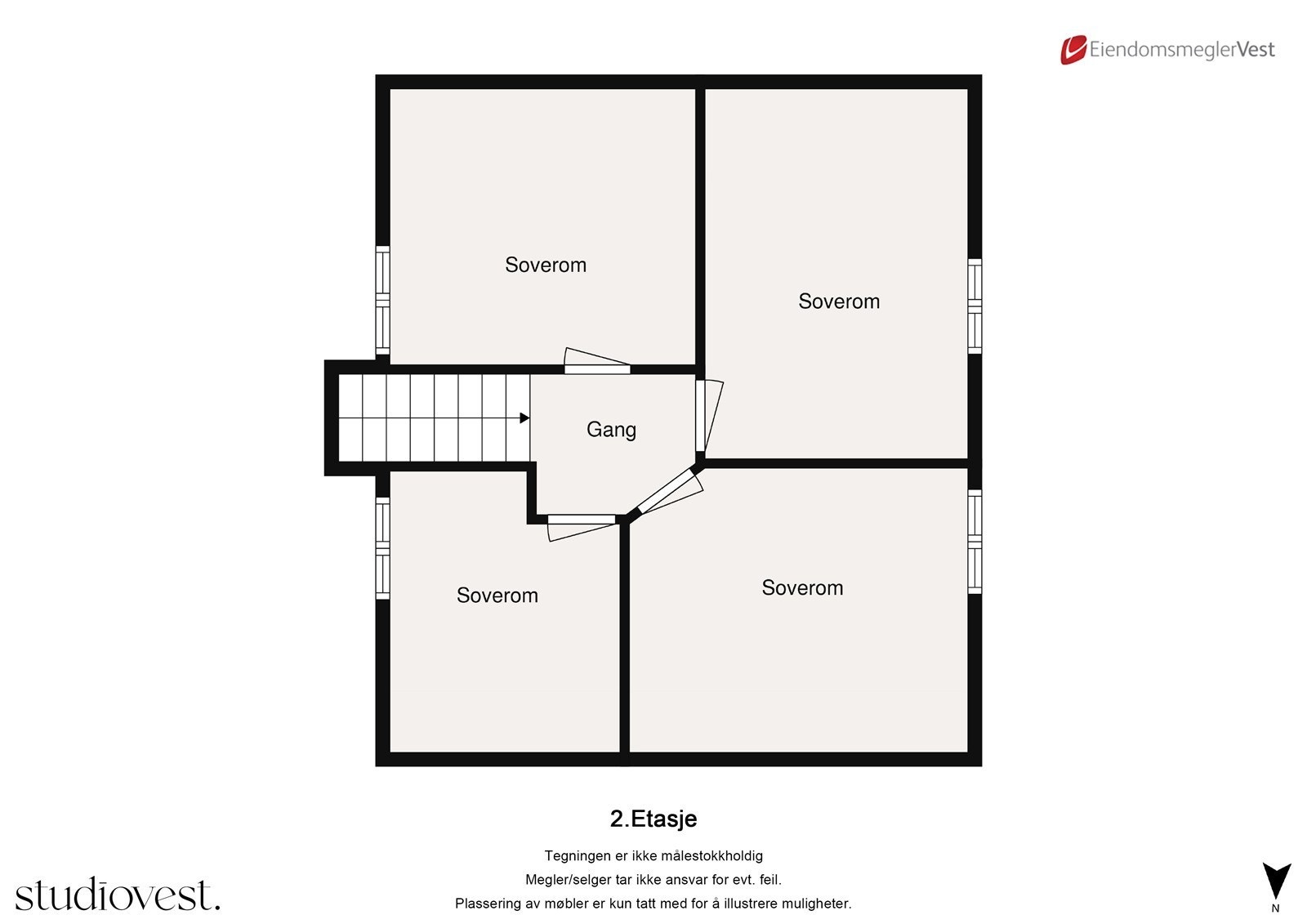 Planskisse 2. etasje Galleribilde