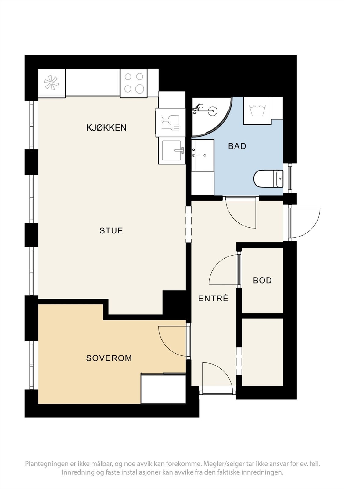 Plantegning av leiligheten. Galleribilde