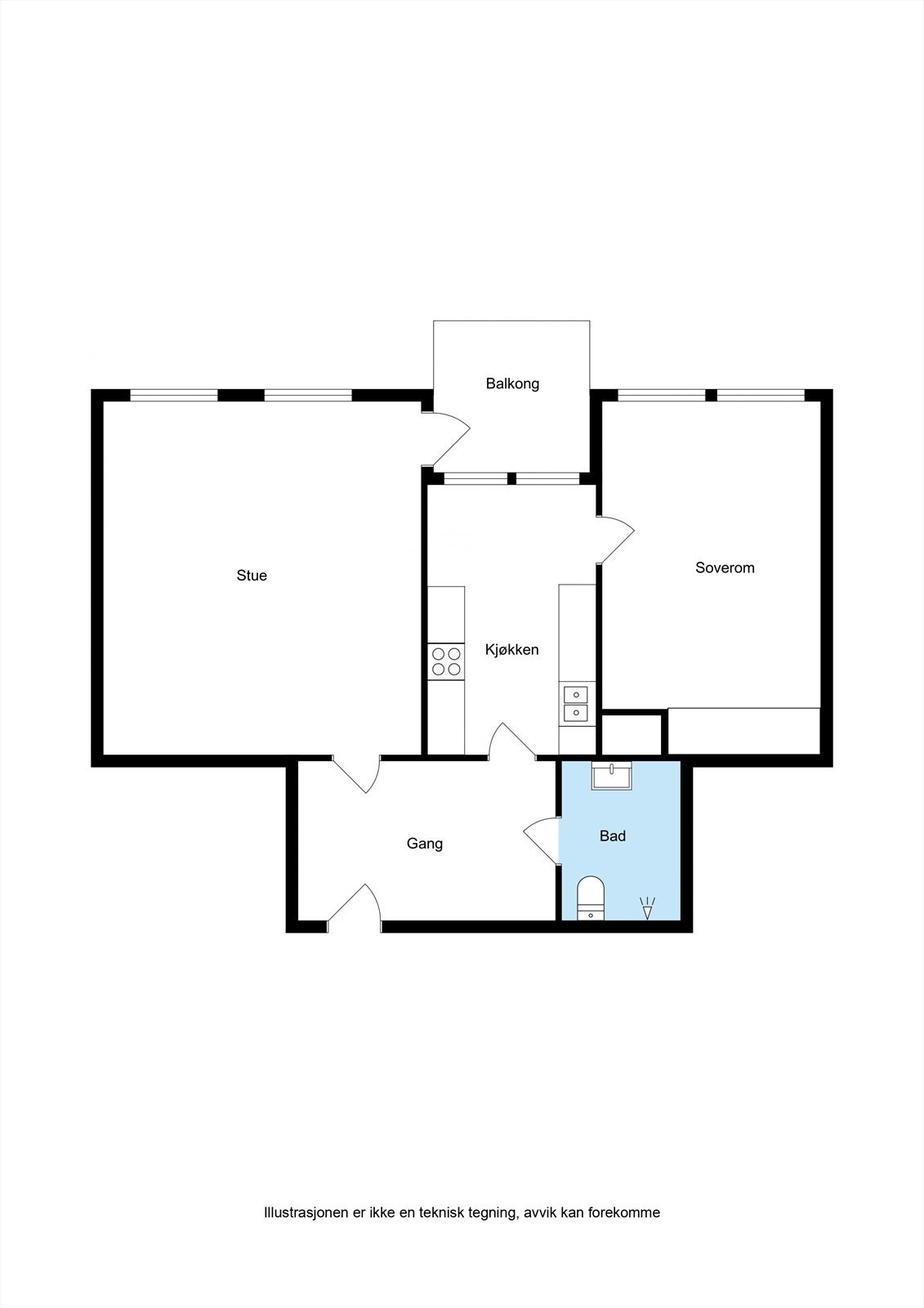 Planskisse Galleribilde